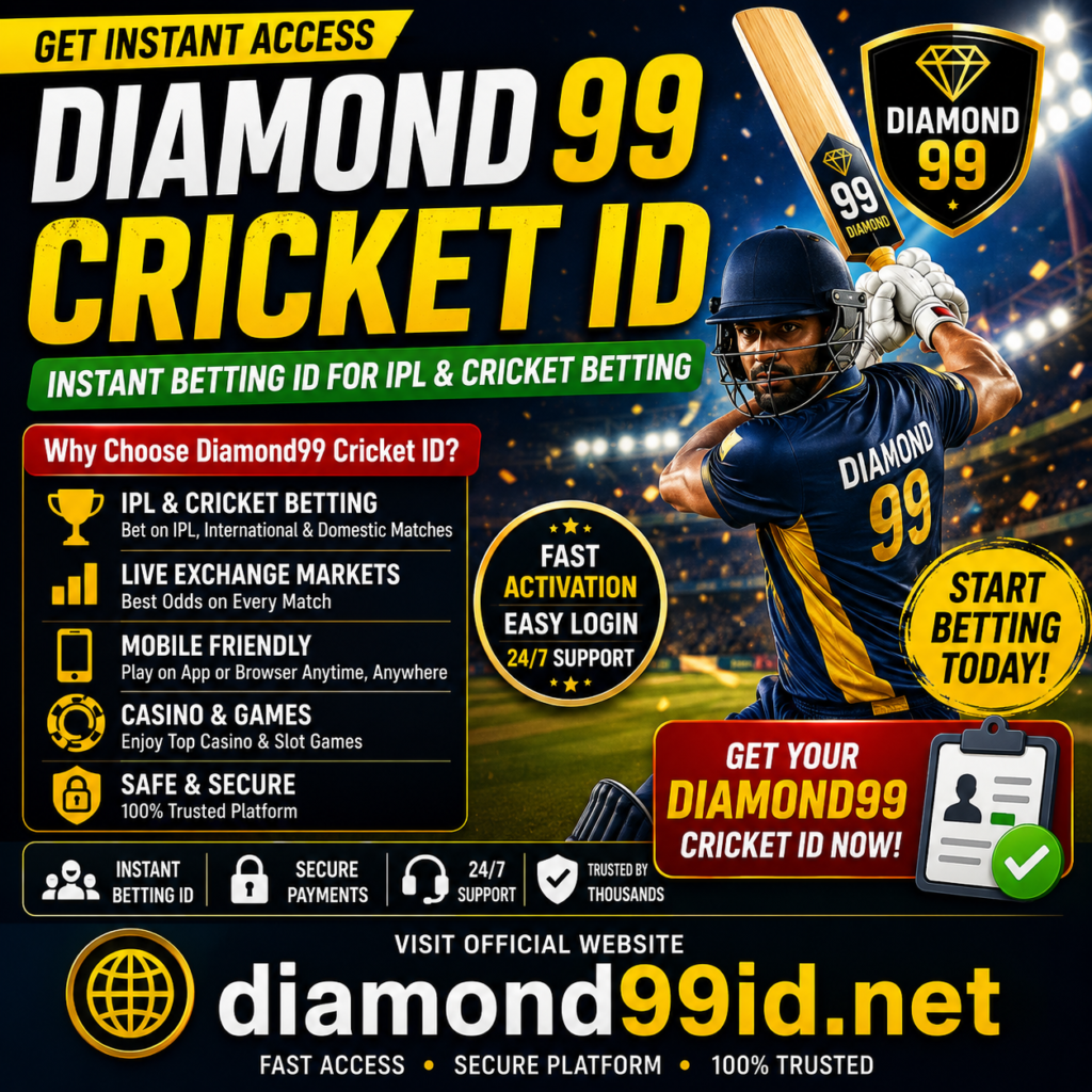 Diamond99 Cricket ID – Instant Betting ID for IPL & Cricket Betting